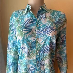 Ralph by Ralph Lauren Tartan Label Tropical Resort Summer Top Excellent Cond.